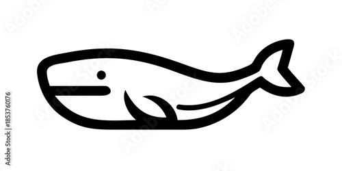 Simple whale illustration