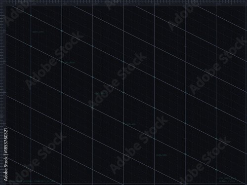 Cutting mat on a table with grid lines showing measurements and angles for precise crafts and design work in a bright workspace