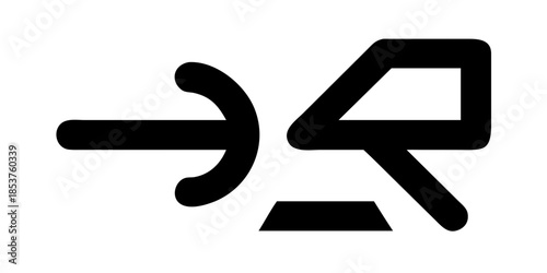 Arrow pointing to computer screen