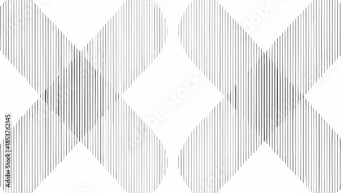 Abstract geometric pattern of two overlapping stylized crosses with vertical