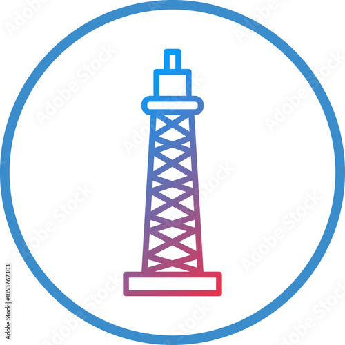 Derrick Line Icon Style