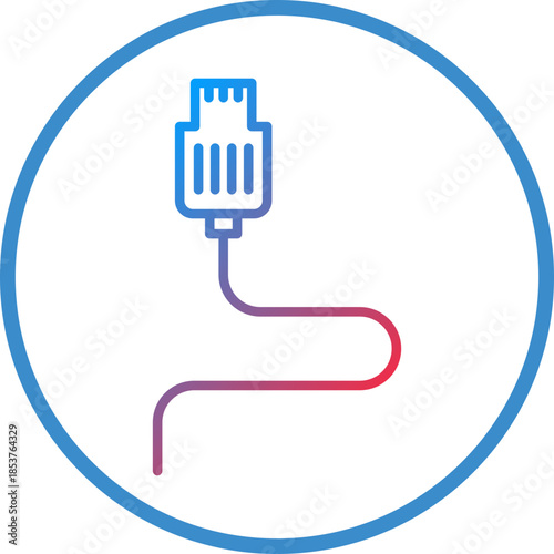 Ethernet Line Icon Style