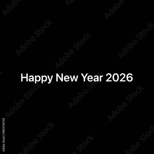 Simple white text wishing 