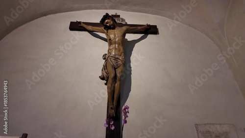 Medieval Church Crucifix Sacred Interior