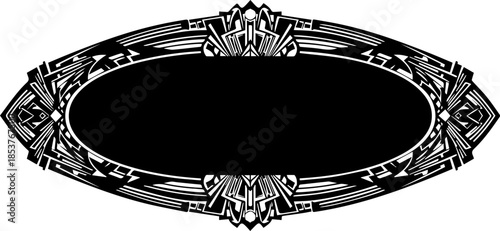 Stylish art deco frame design, perfect for elegant invitations or vintage themed projects that require a touch of classic luxury, originally an SVG