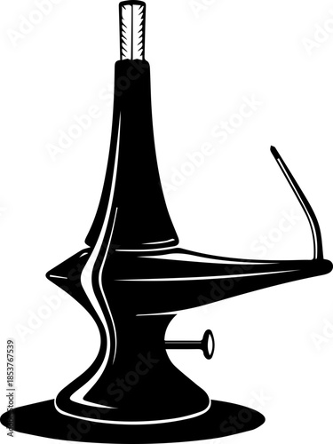 Vintage anvil illustration for blacksmithing or metalworking projects, symbol of craftsmanship and industrial heritage, strong, dependable, scalable vector