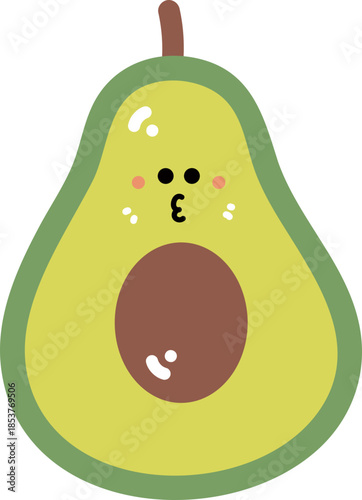 Cartoon Avocado