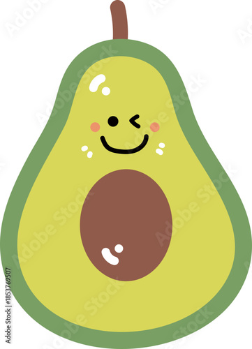 Cartoon Avocado