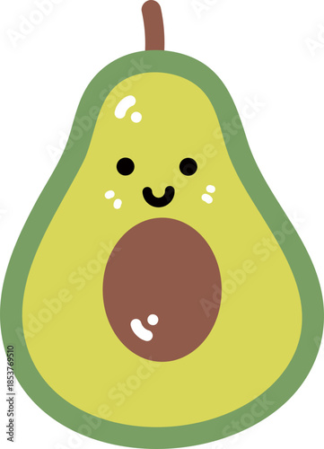 Cartoon Avocado