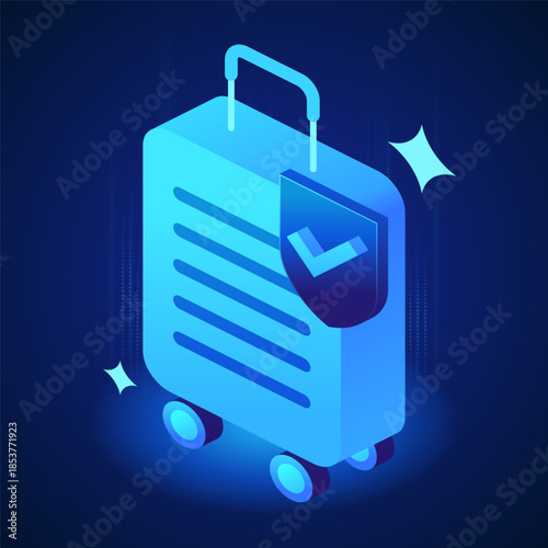 Banking icon. Travel insurance