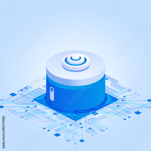 Core power cell on an electronic circuit platform