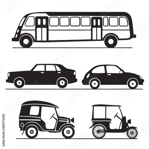 Various modes of transportation