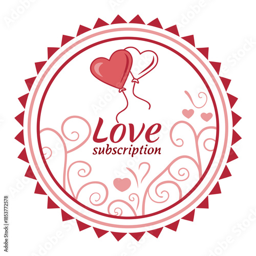 Love subscription badge