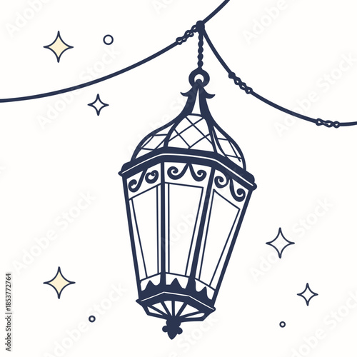 Elegant hanging lantern
