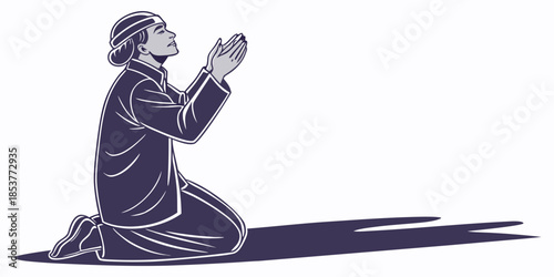 Person in prayer position