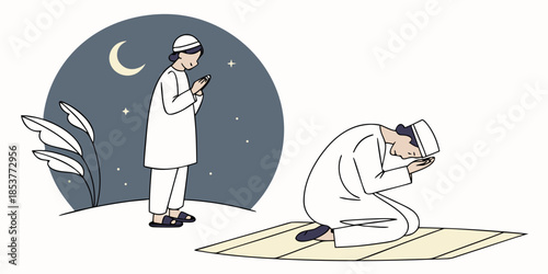 Nighttime islamic prayer