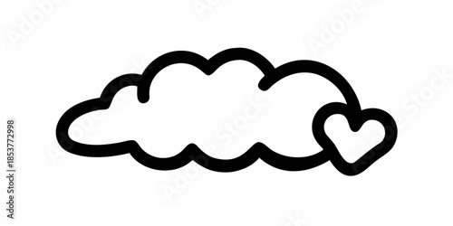 Cloud with heart