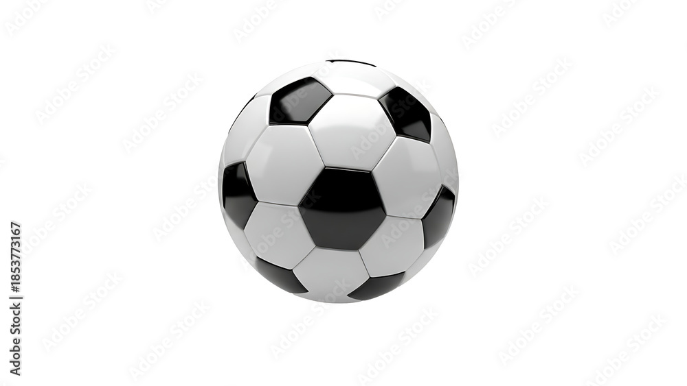 Fototapeta premium Soccer ball on transparent background