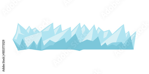 Iceberg floating in water