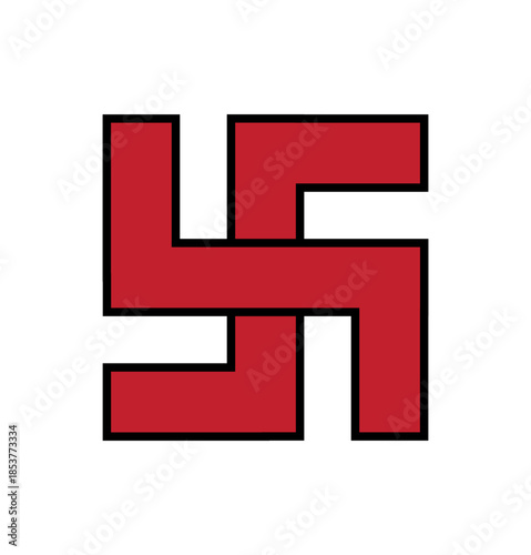 vector illustration of a swastika symbol