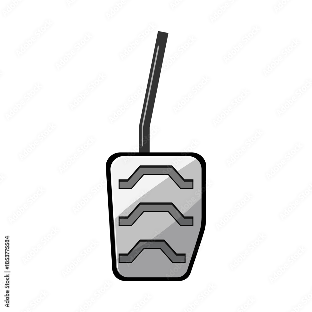 Obraz premium Car pedal close up symbolizing accelerator, brake and clutch control for driving durable, non slip foot interface for vehicle speed, safety and driver operation on road journeys