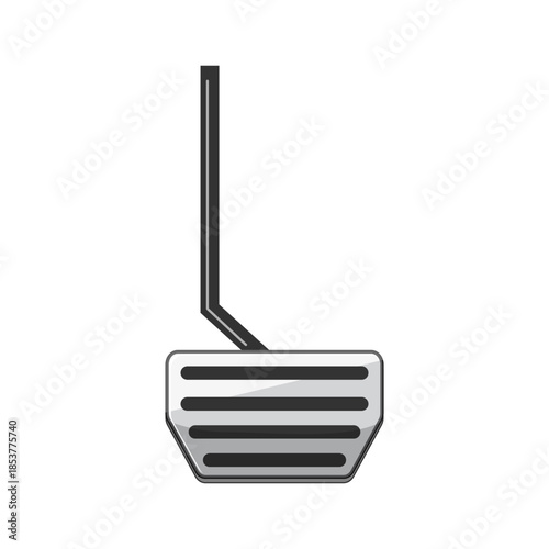 Car pedal graphic depicting a fundamental vehicle component for driving, symbolizing speed, acceleration, and the act of controlling automotive actions with precision and safety