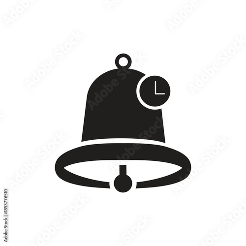 Set of bell symbols, notification symbols, alarm symbols vector illustration