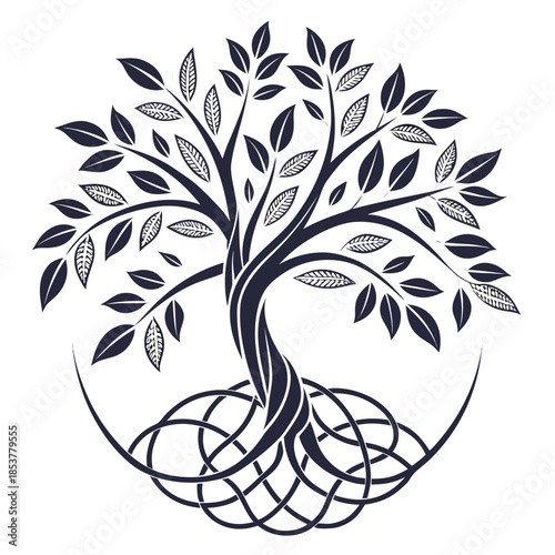 Intricate tree of life design