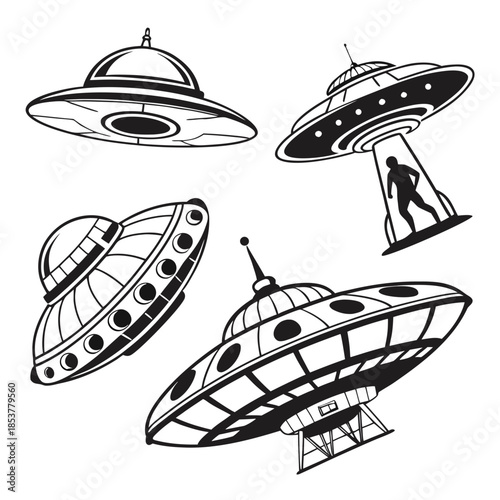 Various designs of ufos