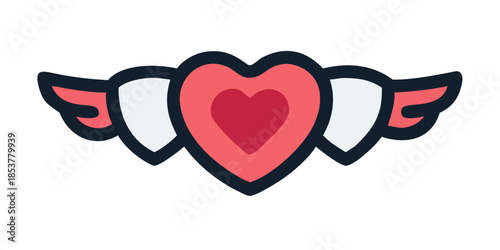Heart with wings