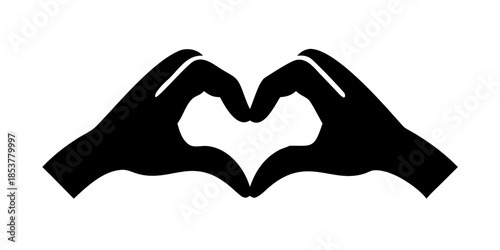 Hands forming a heart shape