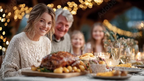 Wallpaper Mural Heartwarming Family Christmas Dinner Gathering Torontodigital.ca
