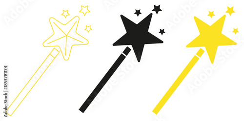 Magical Wands Enchanting wands, each a beacon of enchantment, poised to cast spells. Their design invites a sense of wonder and limitless possibility. 