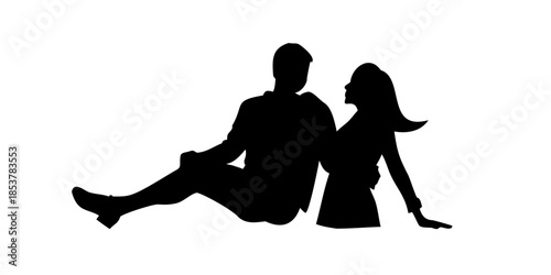 Couple sitting together