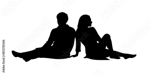 Two people sitting together