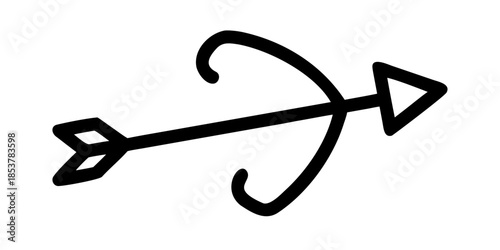 Simple black arrow symbol