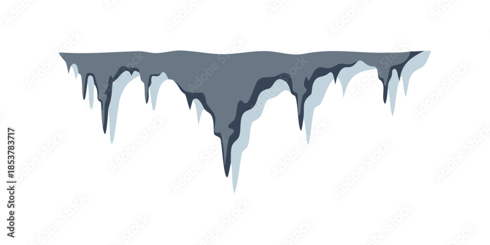 Fototapeta premium Ice formations on a frozen surface