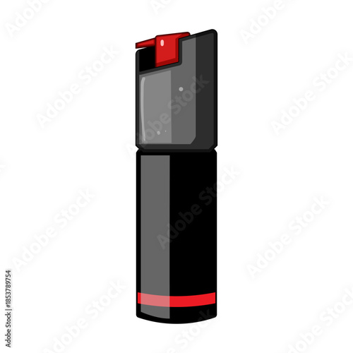 Pepper spray canister showing a compact self defense security tool for personal protection, promoting safety and deterring threats in conflict situations