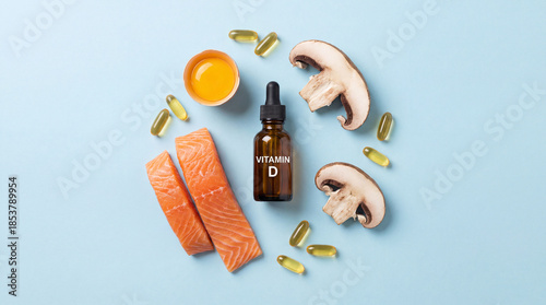 Vitamin D oil supplementation nutrition health wellness dietary intake food sources supplements promoting bone strength immunity preventing deficiency through balanced lifestyle nutrition plan 