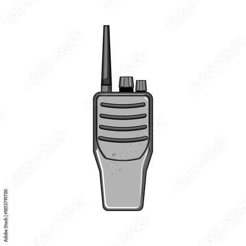 Walkie talkie working as a portable radio transceiver, supporting instant communication for security personnel, emergency services, and outdoor activities