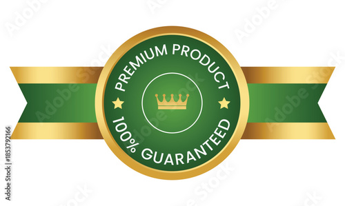 Luxury premium golden badge labels