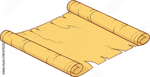 Ancient Scroll Illustration