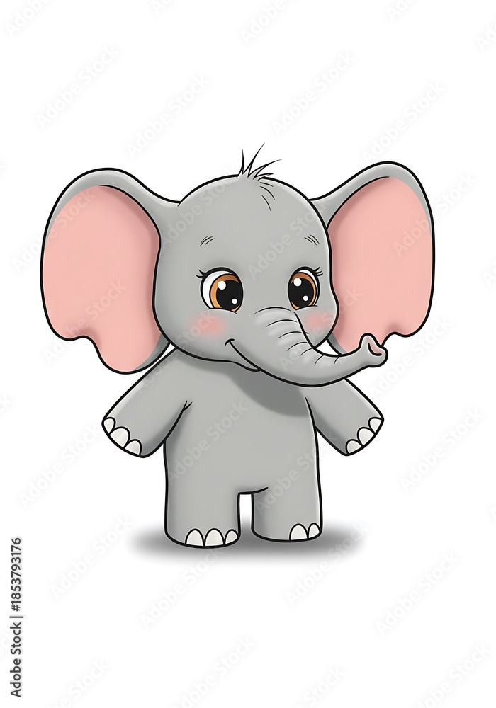 Fototapeta premium 優しい瞳のベビーゾウ