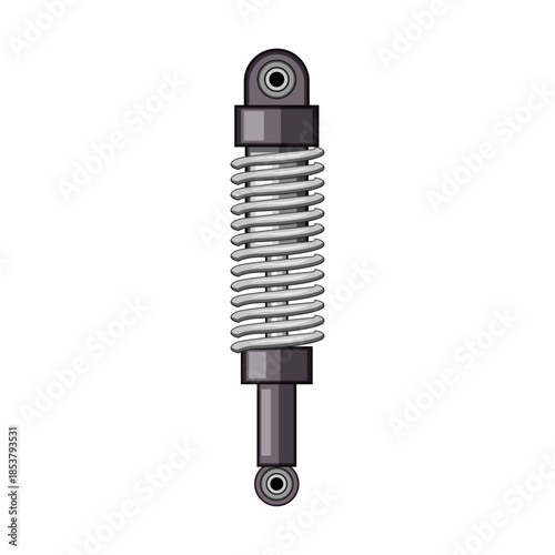 Shock absorber illustrating a mechanical device designed to dampen spring oscillations, providing smooth vehicle handling, ride comfort, and crucial support for various automotive suspension systems