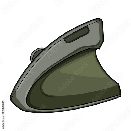 Vertical mouse improving computer ergonomics, preventing wrist strain, and enhancing user comfort for office work and daily digital activities with its unique design