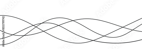 Wavy wiggle stripe pattern collection. Modern abstract minimalistic background hand-drawn, line drawing. Graphic element for a banner, poster, label.