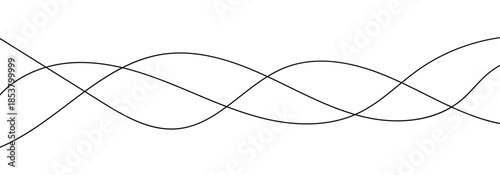 Abstract background with thin wavy lines. A dynamic abstract line. Decorative wavy stripe pattern background.