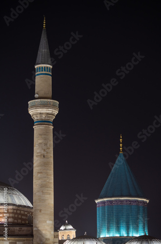 A view of the Sultan Selim Mosque and the Mevlana Museum.