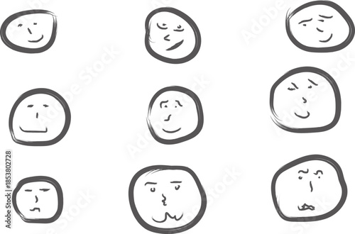 set of vector clock faces