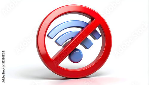 Free Download No Wi-Fi Zone - A Symbol of Internet Restriction and Disconnection. - GFXLoad
